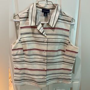 Ann Taylor Sleeveless Button-down